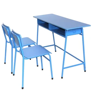 “School Sets Modern Wood Metal Double Desk Chair for Home Office Living Room Hotels Preschools”