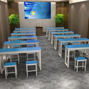 School Sets Specific Use Furniture General Use Children Double Desk and Chair