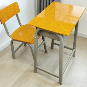 School Student Desk and Chair Set Classroom School Furniture Fixed Kids Study Desk