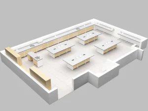 School University Steel Wood Lab Furniture Bench with Sink for Saidi Arabia Area