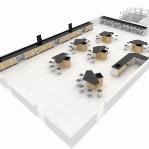 School and Industrial Lab Furniture for Chemistry Steel Laboratory Tables for Hospital Use