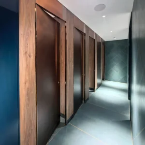 Scratch proof High Pressure Laminate HPL Toilet Cubicles Graphic Design for School Shopping Hall