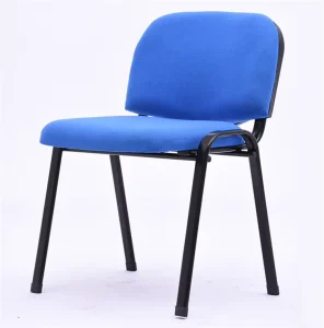 Seat Office Meeting Stackable Conference Room Visitor Training Waiting Plastic Chair With Steel Leg Without Tyre