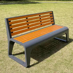 Seating Six Long Chair With Backrest Lounge Chair Shopping Mall Benches Garden Benche Outdoor Furniture