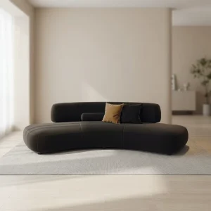 Sectional Recliner Sofa Vacuum Compressed Logistics Advantage High Resilience Foam OEM Custom Modular Villa Workshop Lounge