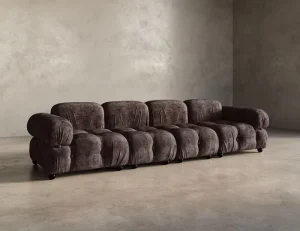 Sectional Sofa L Shaped Modern Sofa Comfortable Leather Sectional Living Room Bedrooms Velvet Chenille