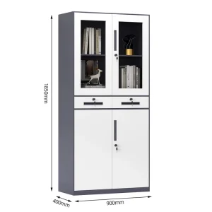 Secure Lockable Steel Filing Cabinet with Powder Coated Finish for Scratch and Corrosion Resistance