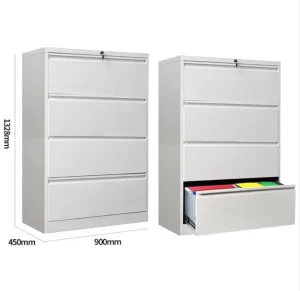 Sell Well Office Steel 4 Tier Filing Cabinet A4 File Drawer Metal Storage Drawer Cabinet 4 Drawer Steel Filing Cabinet
