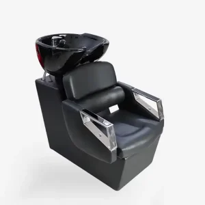 Semi reclining Shampoo Bed for Hairdressers and Hair Salons Seated Flush Shampoo Bed With Armrests Shampoo Chair