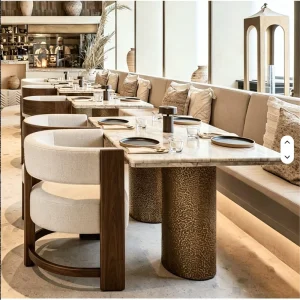 Set Minimalist Solid Wood Eco Friendly Modern Restaurant Cafe Furniture Chair for Restaurants Hotels Customizable