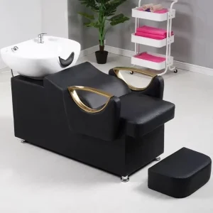 Shampoo Bed Hair Salon Sit Half Recline Flush Shampoo Chair Punch Bed Bowl Washbasin