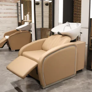 Shampoo Bed Salon Furniture Hair Washing Equipment White Backwash Unit Electric Shampoo Chairs With Bowl