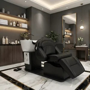 Shampoo Bowl and Chair Set for Salon Multifunctional Hair Salon Shampoo Chair Head Spa Massage Beds for SPA Salon