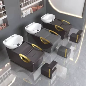 Shampoo Chair with Washing Basin for Hair Salon and Barbershop Beauty Salon Furniture