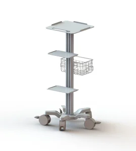 Shenzhen Xinqiao New Brand Manufacturer Hospital Nursing Emergency Carts and Trolleys Hospital Furniture Medical Monitor Trolley