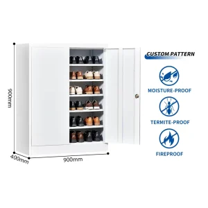 Shoe Cabinet Storage Factory Customized Steel Shoe Cabinet for Entryway Modern Metal Shoe Storage Cabinet KD Design