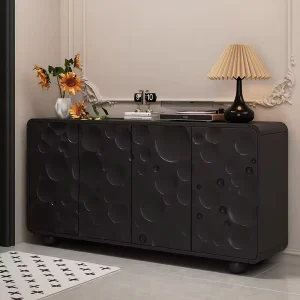 Shoe Cabinet with Shoe Stool Four Doors Shoe Cabinet Storage Cabinet
