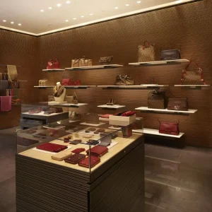 Shop Furniture Design with Bags Display Kiosk for Shopping Mall