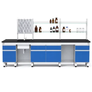 Side Table Frame CH Frame University Lab Side Table with Sink and Storage Cabinet