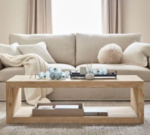 Sigma New Style Modern Tea Table Rectangular Coffee Table Solid Wood Table