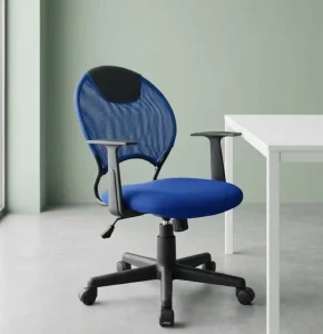 Silla Gerencial De Malla Mesh Office Chair with Lumbar Support Adjustable Swivel Computer Chair for Home Office