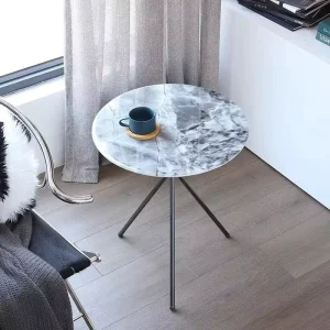 Silver Stainless Steel Side Table Custom Desk Coffee Table Modern Small Nightstand Living Room Arabic Home Salon Sofa Table