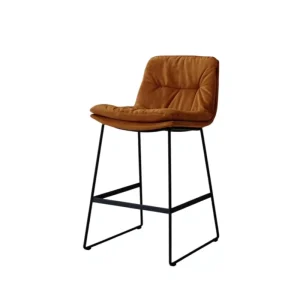 Simple Bar Stool Chairs Metal Legs High Bar Chair for Hotel Restaurant Living Room Furniture