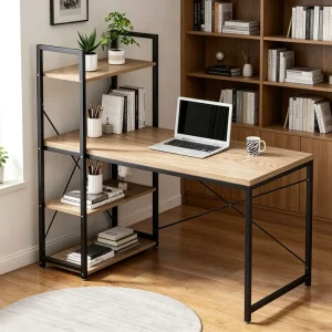 Simple Computer Desk Office Desk Bookshelf Integrated Desk Home Storage Desktop Computer Desk
