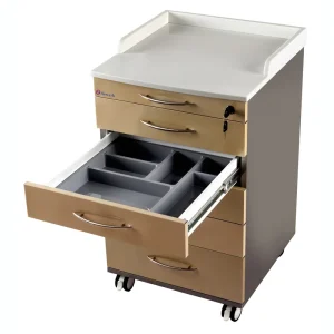 Simple Design Durable 5 Drawer Mobile Cabinet Lab Podiatry Clinic Furniture Dental Office Mobile Cabinet