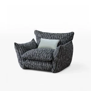 Simple Design Fabric Leisure Sofa Apartment Living Room Balcony Single Sofa Chair