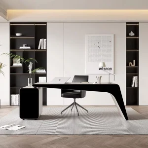Simple Durable Eco Friendly Modern Office Desk and Chair Set for Home Office Computer Desk with Healthy Design