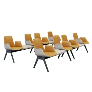 Simple Ergonomic Modern Minimalist Hospital Waiting Chairs Three seat Bench Coffee Table Light luxury Casual Clinic Waiting