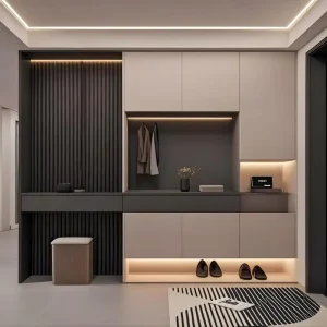 Simple Freestanding Shoe Storage Cabinet Multi Layer Footwear Holder for Small Apartment Home Foyer Space