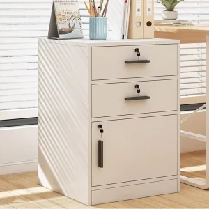 Simple Lockable filing cabinet Small Mobile Storage cabinet With Wheels Storage cabinet Desk Under cabinet With Drawers