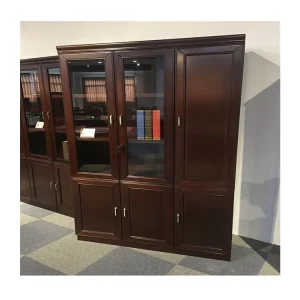 Simple Luxury Wooden Bookcase Classical Design Office Furniture Office Storage Bookshelf