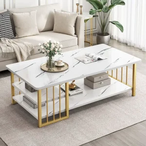 Simple Marble Cabinet in Modern Living Room Nordic Simple Coffee Table Rock Plate TV Cabinet and Coffee Table Combination
