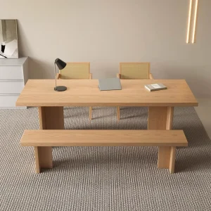 Simple Minimalist Style Simple Design Solid Wood Office Desk Work Table for Reading Writing Office Use