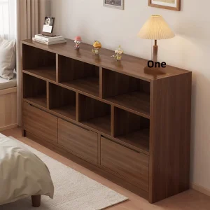Simple Modern Adjustable Ply Cabinet Bookshelf Floor Storage Rack Open Shelves Bedroom Integrated Wall leaning Long bar