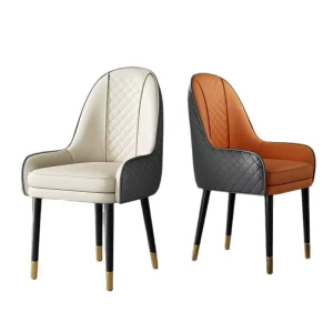 Simple Modern Chairs Luxury Hotel Restaurant Soft padded Backrest Chairs Italian Dining Chairs Household Furniture