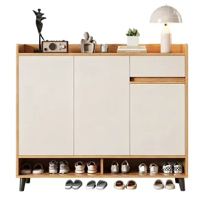 Simple Modern Durable Wood Shoe Cabinet Rack Large Capacity Home Furniture Economical Storage Solution Space Saving Adjustable
