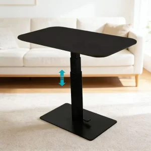 Simple Modern Metal Coffee Table Height Adjustable Desk 3-Stage Square Legs Living Room Furniture