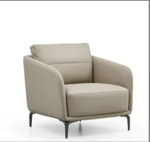 Simple Modern Office Sofa Business Office Three Leather Art Leisure Reception Sofa Coffee Table Combination