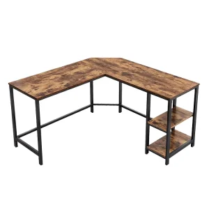 Simple Modern Student Writing Desk Computer Desk Solid Wood Home Office Computer Study Table Desk Corner for Study Against Wall