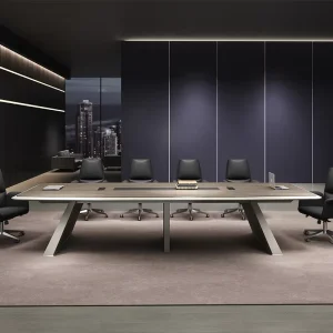 Simple Modern Thickened Large Bar shaped Conference Table Office Meeting Table Training Table Conference Room Table Chair Set