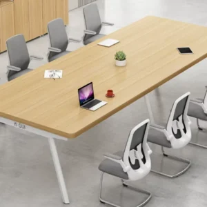 Simple Modern Wooden Conference Table Training Room Office Multi-Person Meeting Table Rectangular Desk