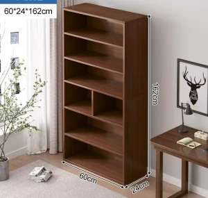 Simple Multi Layer Bookshelf and Modern Storage Rack for Household Living Room Library Floor Standing for School Application