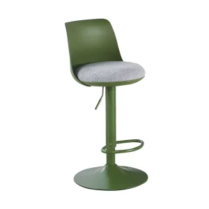 Simple Plastic Bar Stool Adjustable Height Swivel Metal Bar Chairs with Cushion Living Room Kitchen Restaurant High Stool