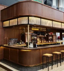 Simple Retro Bar Chair Durable or Stainless Steel for Bar Coffee Shop Kitchen
