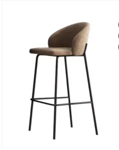 Simple Style Counter Height Bar Chair Metal High Dining Chair Bar Stools Chair