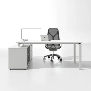 Simple and Modern Executive Desk Office Furniture Single Office Table and Chair Combination